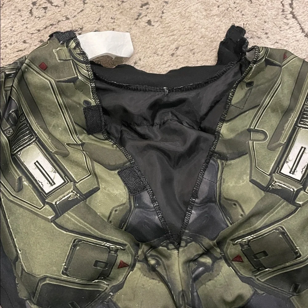 HALO Green and Black Sci-Fi Costume Suit